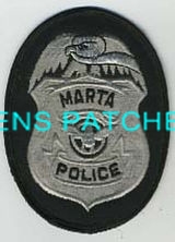 GEORGIA,METROPOLITAN ATLANTA RAPID TRANSIT AUTHORITY MARTA POLICE BADGE PATCH 1